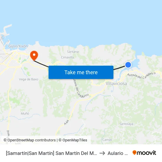 [Samartín|San Martín]  San Martín Del Mar [Cta 01842] to Aulario Norte map