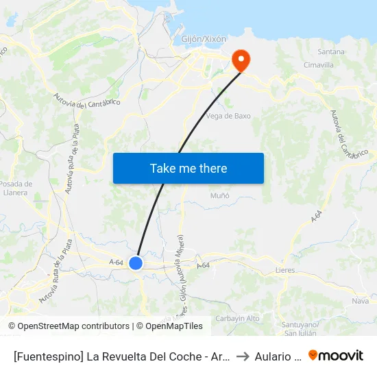 [Fuentespino]  La Revuelta Del Coche - Argüelles [Cta 02042] to Aulario Norte map