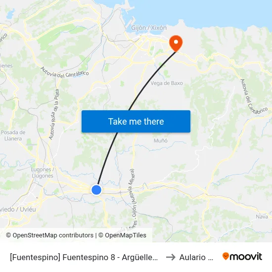 [Fuentespino]  Fuentespino 8 - Argüelles [Cta 02043] to Aulario Norte map