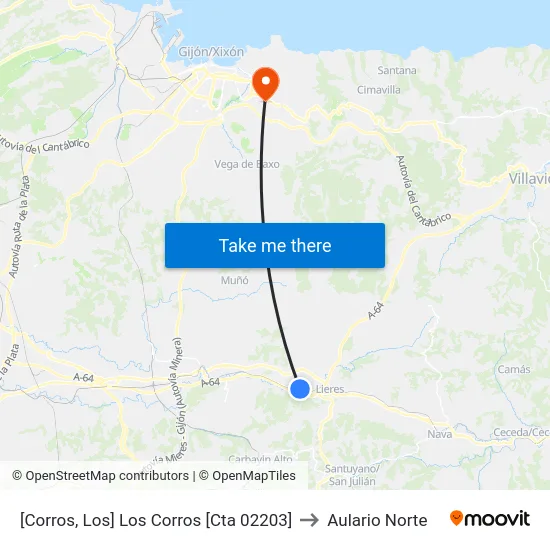 [Corros, Los]  Los Corros [Cta 02203] to Aulario Norte map