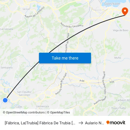 [Fábrica, La|Trubia]  Fábrica De Trubia [Cta 02443] to Aulario Norte map