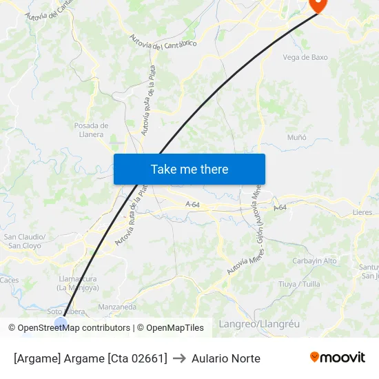 [Argame]  Argame [Cta 02661] to Aulario Norte map