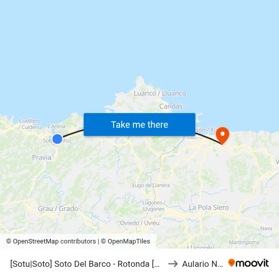 [Sotu|Soto]  Soto Del Barco - Rotonda [Cta 02910] to Aulario Norte map