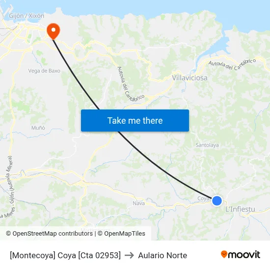 [Montecoya]  Coya [Cta 02953] to Aulario Norte map