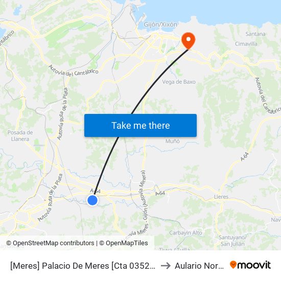 [Meres]  Palacio De Meres [Cta 03525] to Aulario Norte map
