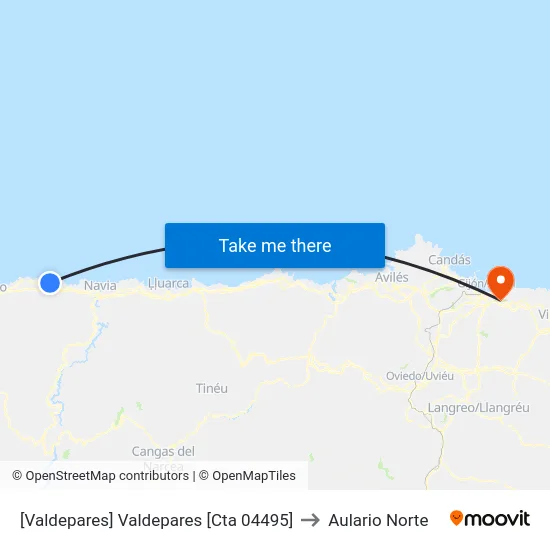 [Valdepares]  Valdepares [Cta 04495] to Aulario Norte map
