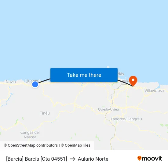 [Barcia]  Barcia [Cta 04551] to Aulario Norte map