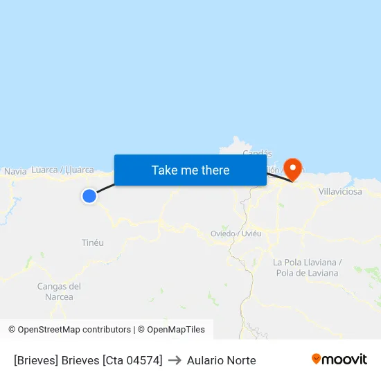 [Brieves]  Brieves [Cta 04574] to Aulario Norte map