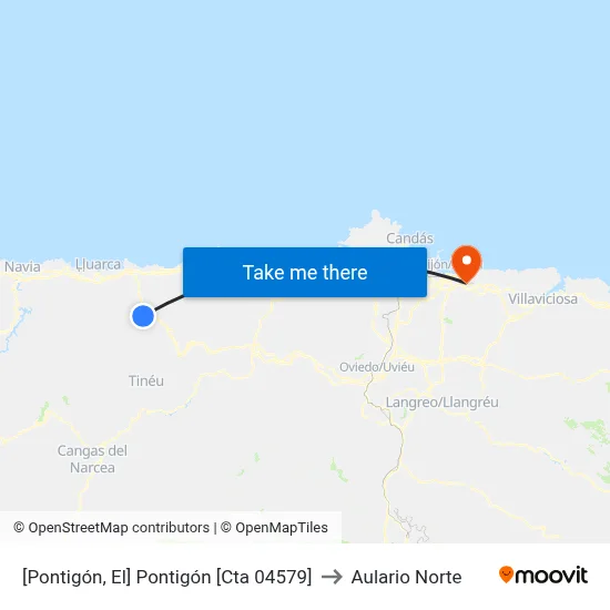 [Pontigón, El]  Pontigón [Cta 04579] to Aulario Norte map