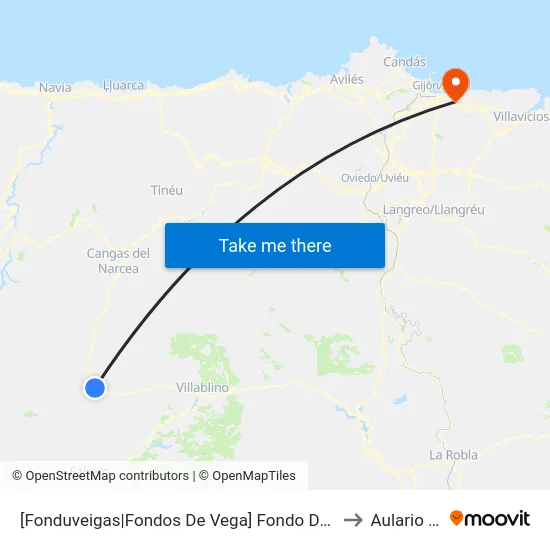 [Fonduveigas|Fondos De Vega]  Fondo De Vega [Cta 04981] to Aulario Norte map