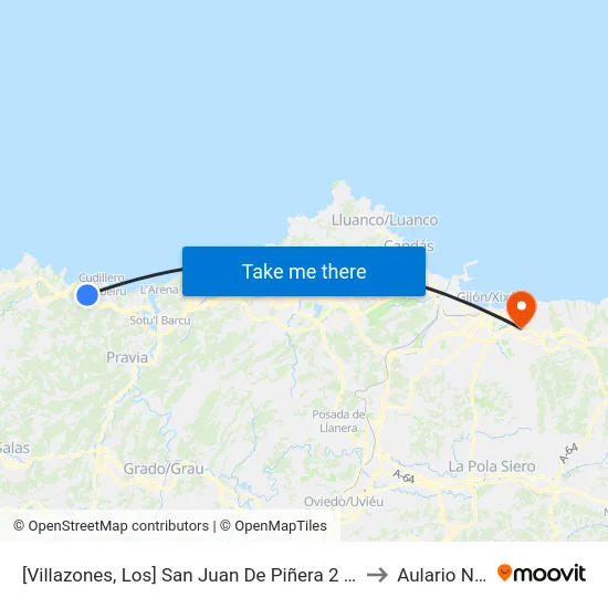 [Villazones, Los]  San Juan De Piñera 2 [Cta 5163] to Aulario Norte map