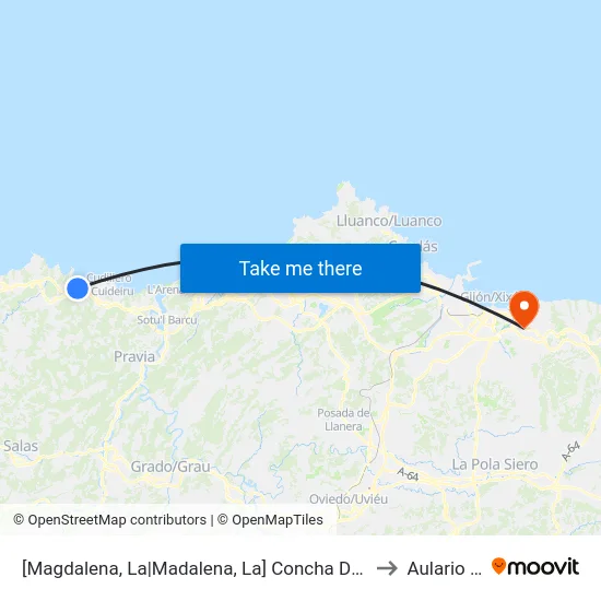 [Magdalena, La|Madalena, La]  Concha De Artedo [Cta 05272] to Aulario Norte map