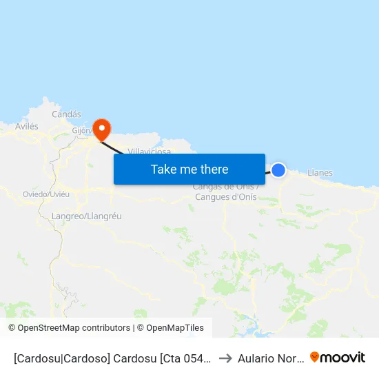 [Cardosu|Cardoso]  Cardosu [Cta 05495] to Aulario Norte map
