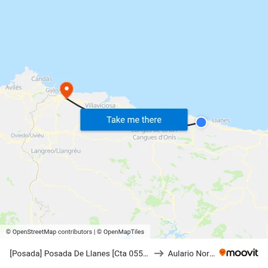 [Posada]  Posada De Llanes [Cta 05510] to Aulario Norte map