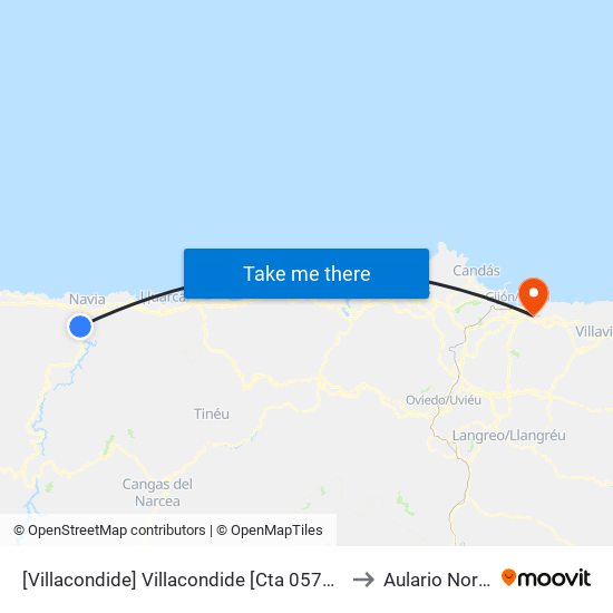 [Villacondide]  Villacondide [Cta 05771] to Aulario Norte map