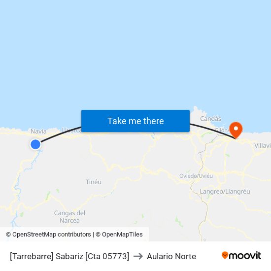 [Tarrebarre]  Sabariz [Cta 05773] to Aulario Norte map