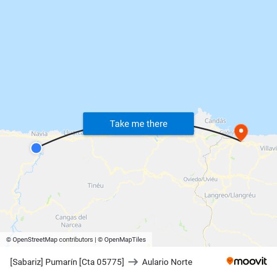 [Sabariz]  Pumarín [Cta 05775] to Aulario Norte map
