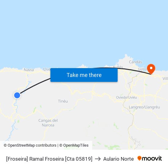 [Froseira]  Ramal Froseira [Cta 05819] to Aulario Norte map