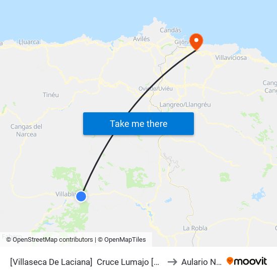 [Villaseca De Laciana]  Cruce Lumajo [Cta 05952] to Aulario Norte map