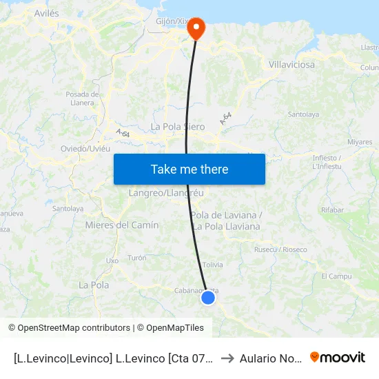 [L.Levinco|Levinco]  L.Levinco [Cta 07250] to Aulario Norte map