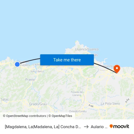 [Magdalena, La|Madalena, La]  Concha De Artedo [Cta 07333] to Aulario Norte map