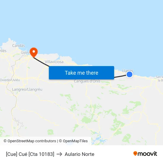 [Cue]  Cué [Cta 10183] to Aulario Norte map