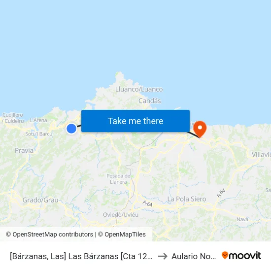 [Bárzanas, Las]  Las Bárzanas [Cta 12249] to Aulario Norte map