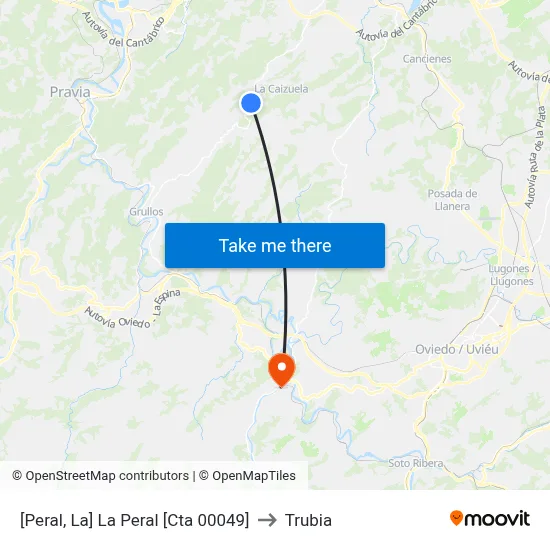 [Peral, La]  La Peral [Cta 00049] to Trubia map