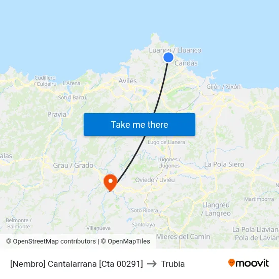 [Nembro]  Cantalarrana [Cta 00291] to Trubia map