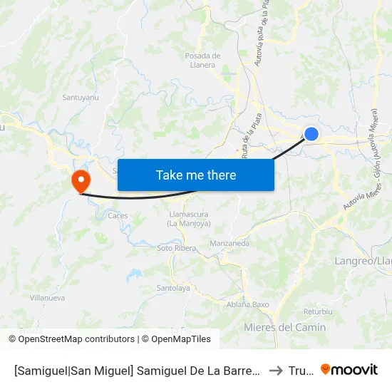 [Samiguel|San Miguel]  Samiguel De La Barreda [Cta 00771] to Trubia map