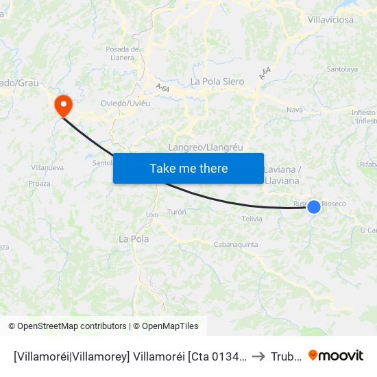 [Villamoréi|Villamorey]  Villamoréi [Cta 01346] to Trubia map