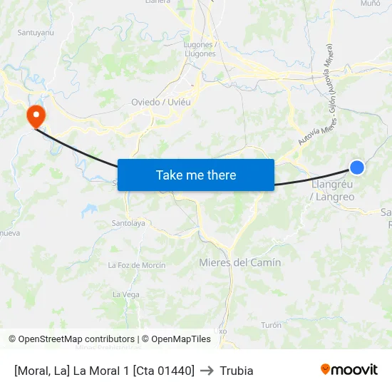 [Moral, La]  La Moral 1 [Cta 01440] to Trubia map