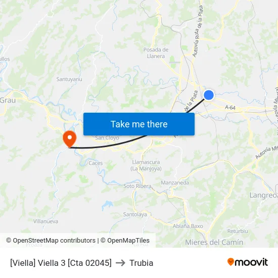[Viella]  Viella 3 [Cta 02045] to Trubia map