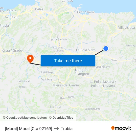 [Moral]  Moral [Cta 02169] to Trubia map
