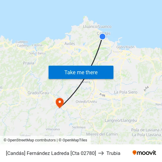 [Candás]  Fernández Ladreda [Cta 02780] to Trubia map