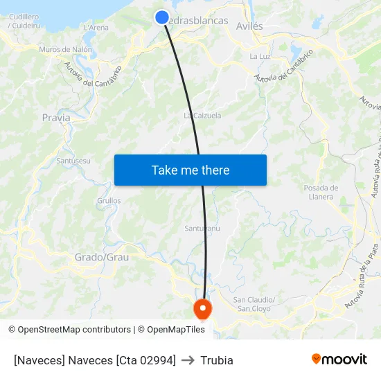 [Naveces]  Naveces [Cta 02994] to Trubia map