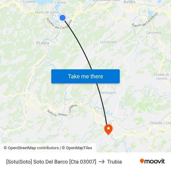 [Sotu|Soto]  Soto Del Barco [Cta 03007] to Trubia map