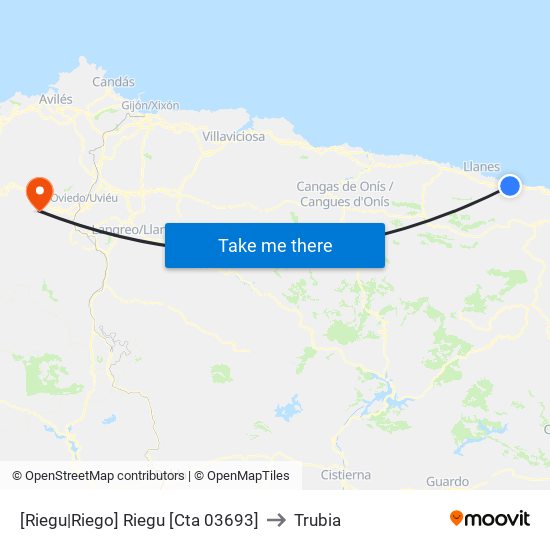 [Riegu|Riego]  Riegu [Cta 03693] to Trubia map