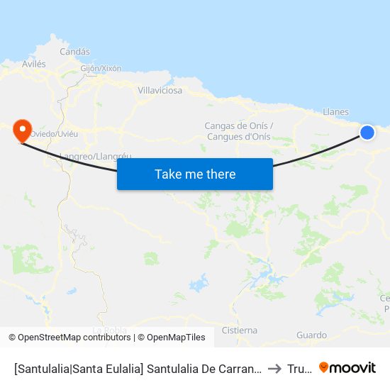 [Santulalia|Santa Eulalia]  Santulalia De Carranzo [Cta 03721] to Trubia map