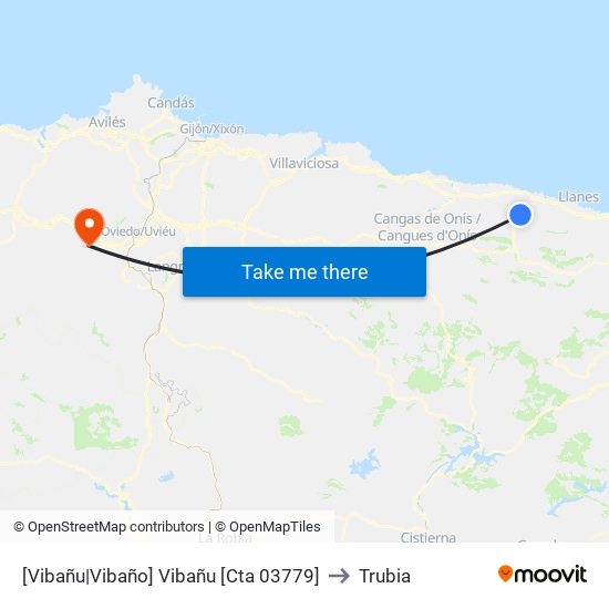 [Vibañu|Vibaño]  Vibañu [Cta 03779] to Trubia map