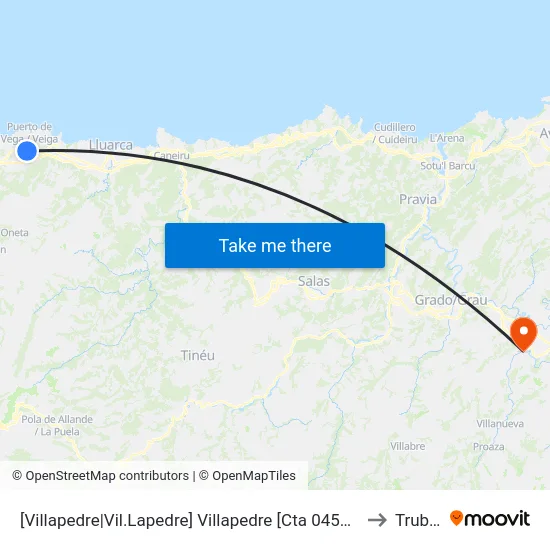 [Villapedre|Vil.Lapedre]  Villapedre [Cta 04523] to Trubia map
