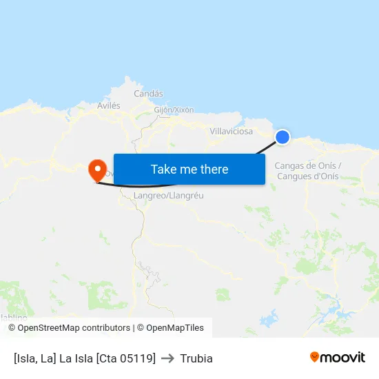 [Isla, La]  La Isla [Cta 05119] to Trubia map