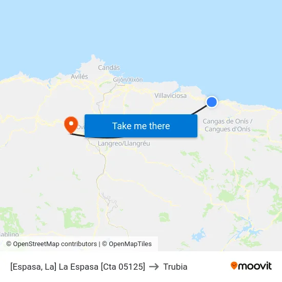 [Espasa, La]  La Espasa [Cta 05125] to Trubia map