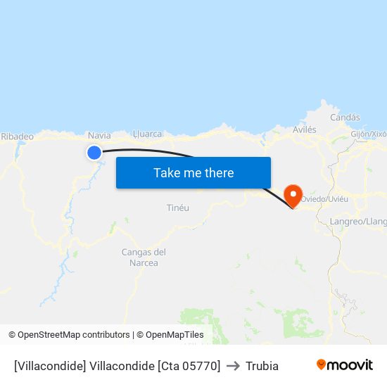 [Villacondide]  Villacondide [Cta 05770] to Trubia map