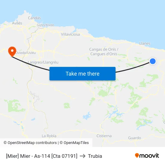 [Mier]  Mier - As-114 [Cta 07191] to Trubia map