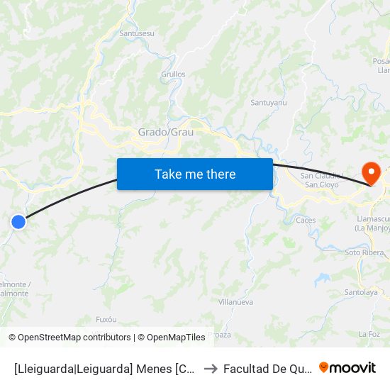 [Lleiguarda|Leiguarda]  Menes [Cta 06014] to Facultad De Química map