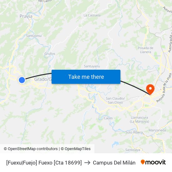 [Fuexu|Fuejo]  Fuexo [Cta 18699] to Campus Del Milán map