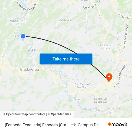 [Fenoeda|Fenolleda]  Fenoeda [Cta 00059] to Campus Del Milán map