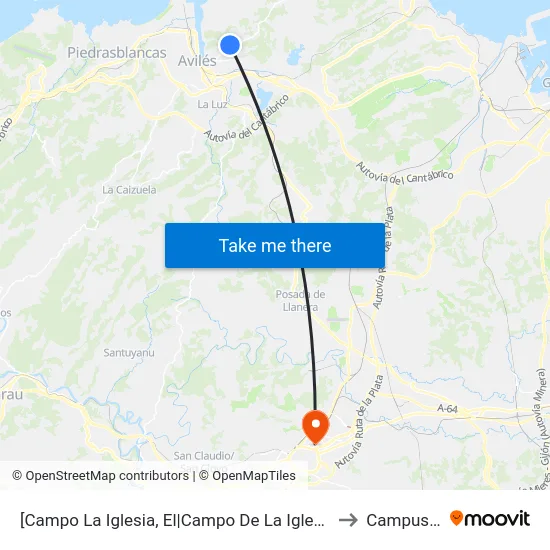 [Campo La Iglesia, El|Campo De La Iglesia]  El Campo La Iglesia [Cta 00265] to Campus Del Milán map
