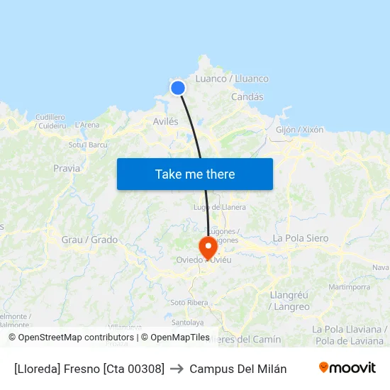 [Lloreda]  Fresno [Cta 00308] to Campus Del Milán map
